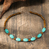 Retro Color Block Arylic Wood Beaded Women's Necklace