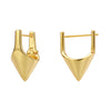 1 Pair Simple Style Geometric Plating Copper 18k Gold Plated Earrings