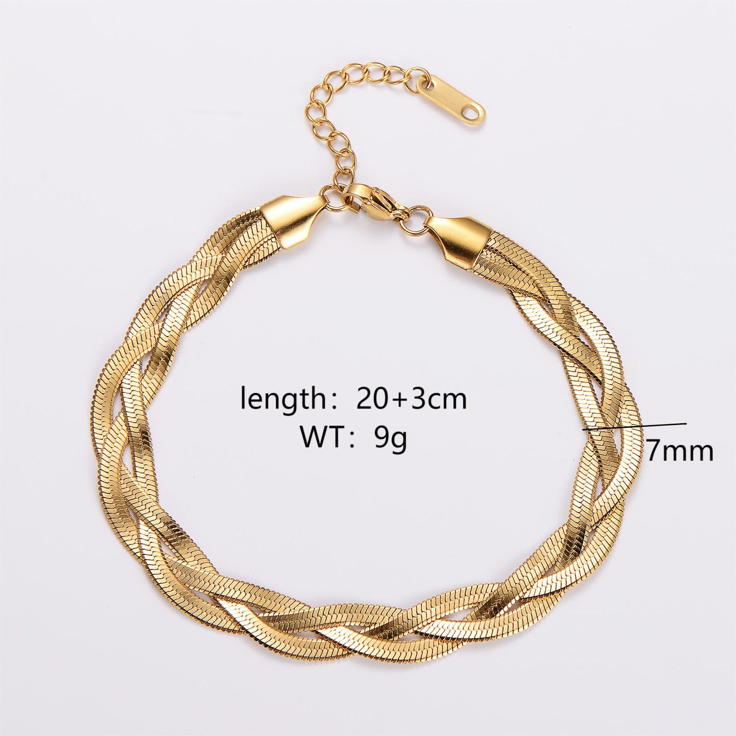 Streetwear Solid Color Stainless Steel Plating 18k Gold Plated Bracelets Necklace