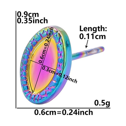 1 Pair Simple Style Heart Shape Plating Stainless Steel Ear Studs