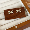 1 Pair Simple Style Bow Knot Copper Ear Studs