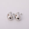 1 Pair Elegant Classic Style Water Droplets Plating Stainless Steel 18k Gold Plated Ear Studs