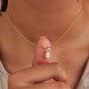 Simple Style Oval Stainless Steel Plating Inlay Birthstone 18k Gold Plated Necklace