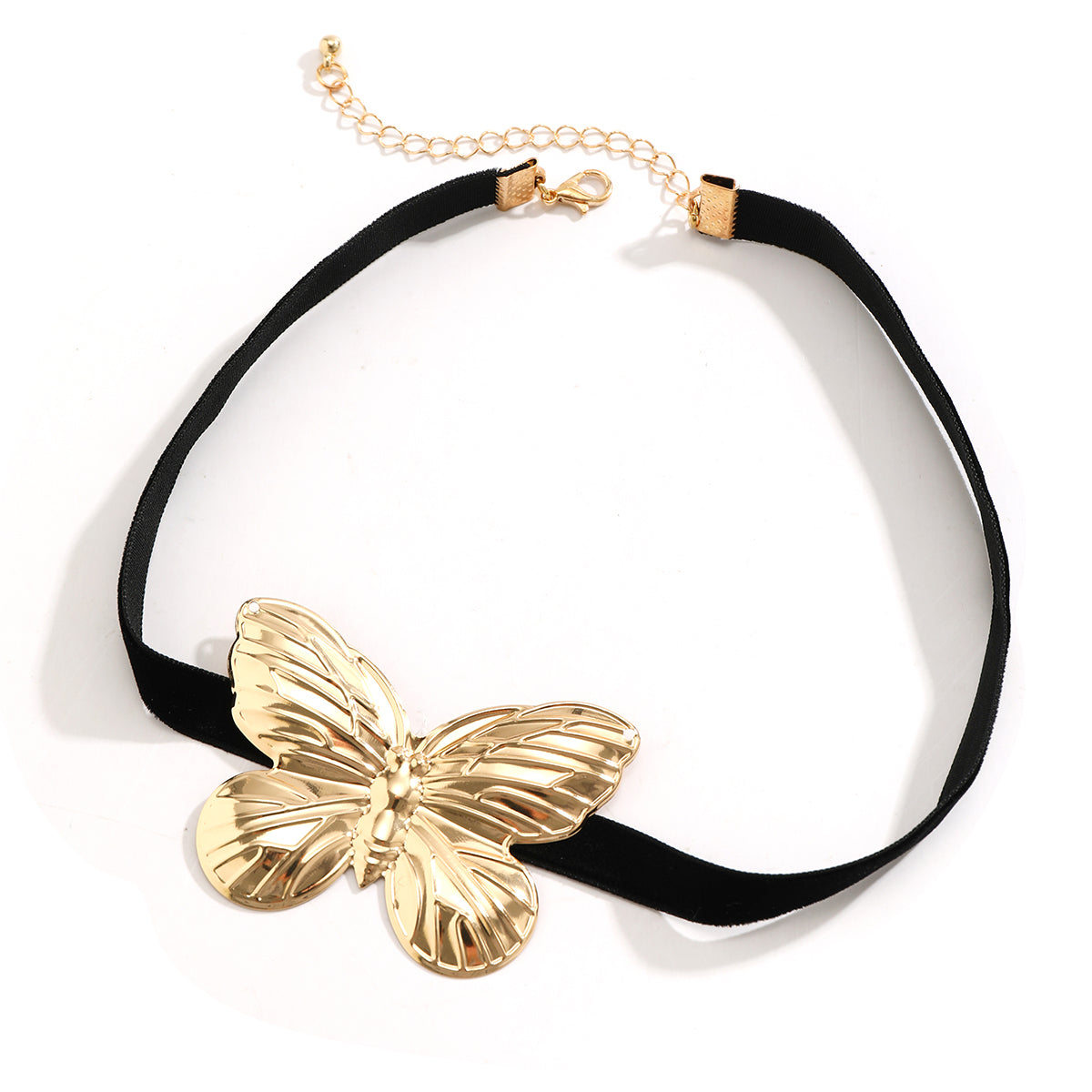 Retro Simple Style Irregular Butterfly Flannel Iron Patchwork Women's Choker