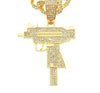 Hip-hop Solid Color Alloy Inlay Zircon Men's Pendant Necklace