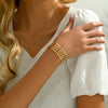 Elegant Hip-hop Simple Style Solid Color Iron Polishing Hollow Out Women's Bangle