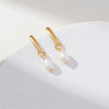 1 Pair Ig Style Vintage Style Korean Style Irregular Pearl Stainless Steel Drop Earrings