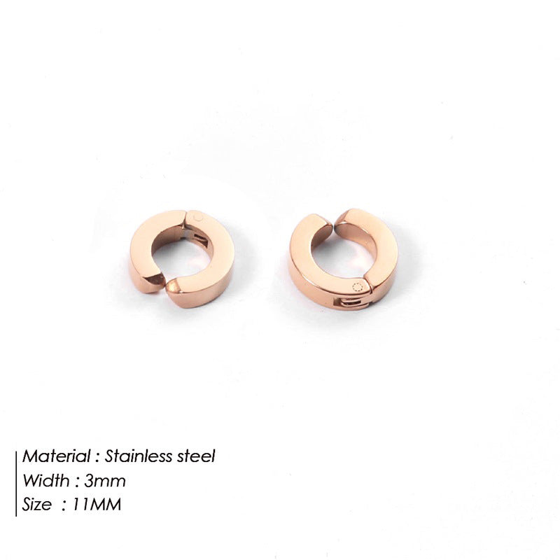 Simple Ear Clips Ear Bone Clip Stainless Steel Earrings Wholesale