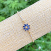 Elegant Cute Shiny Flower Copper Plating Inlay Zircon 18k Gold Plated Bracelets