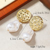 1 Pair Luxurious Wedding Bridal Water Droplets Plating Inlay Alloy Artificial Pearls Gold Plated Drop Earrings