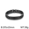 Casual Retro Solid Color Titanium Steel Plating Bracelets