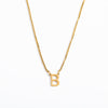 Simple Style Letter Titanium Steel 18k Gold Plated Pendant Necklace