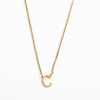 Simple Style Letter Titanium Steel 18k Gold Plated Pendant Necklace