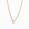 Simple Style Letter Titanium Steel 18k Gold Plated Pendant Necklace