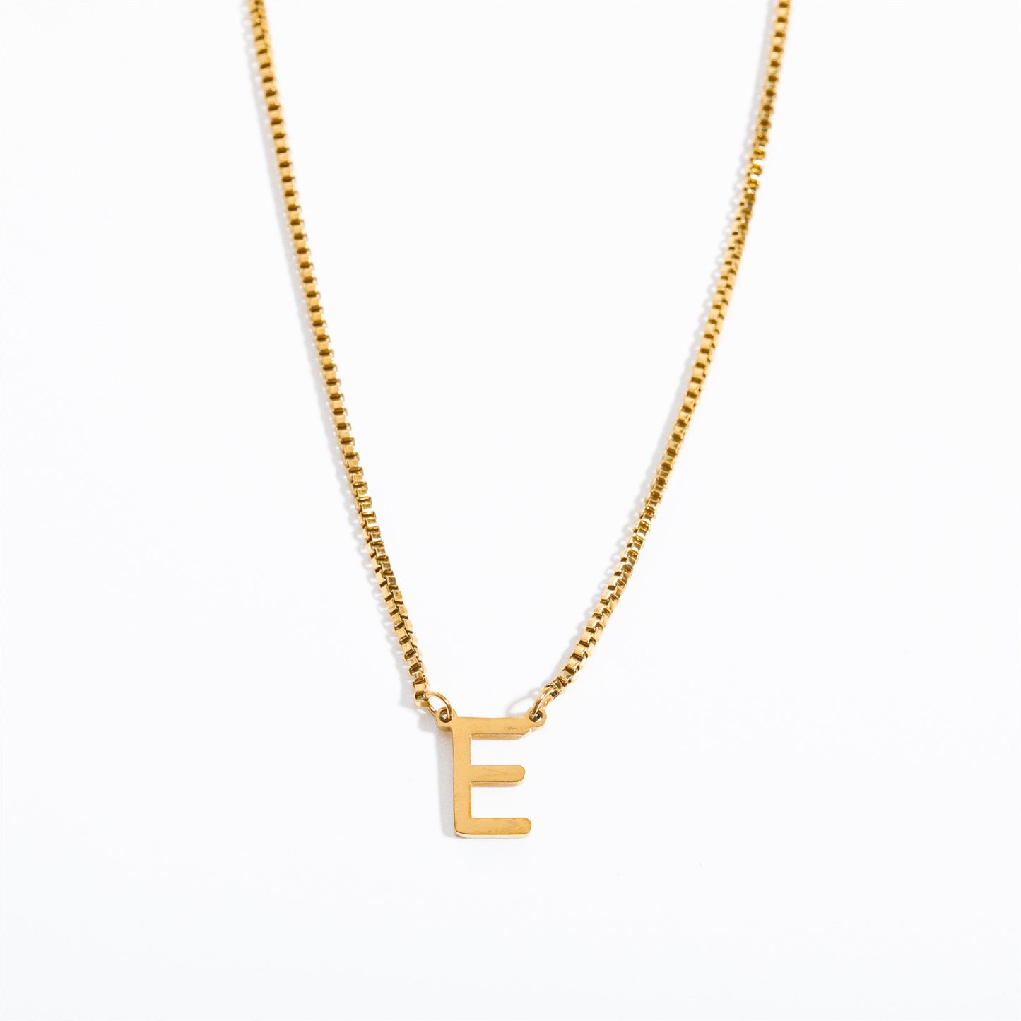 Simple Style Letter Titanium Steel 18k Gold Plated Pendant Necklace