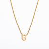 Simple Style Letter Titanium Steel 18k Gold Plated Pendant Necklace