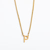 Simple Style Letter Titanium Steel 18k Gold Plated Pendant Necklace