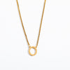 Simple Style Letter Titanium Steel 18k Gold Plated Pendant Necklace