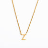 Simple Style Letter Titanium Steel 18k Gold Plated Pendant Necklace