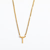 Simple Style Letter Titanium Steel 18k Gold Plated Pendant Necklace