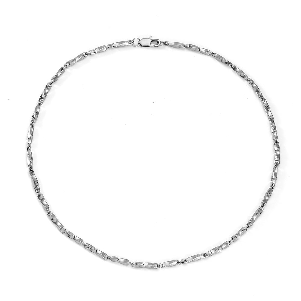 Simple Style Solid Color Stainless Steel Titanium Steel Polishing Bracelets Necklace