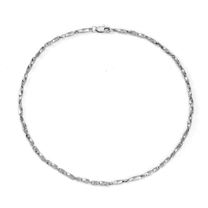 Simple Style Solid Color Stainless Steel Titanium Steel Polishing Bracelets Necklace