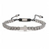 Classic Style Commute Cross Stainless Steel Copper Beaded Bracelets