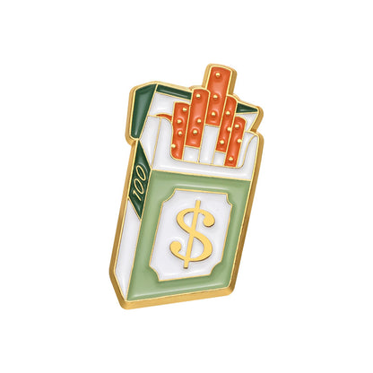 Cartoon Style Dollar Alloy Stoving Varnish Plating Unisex Brooches