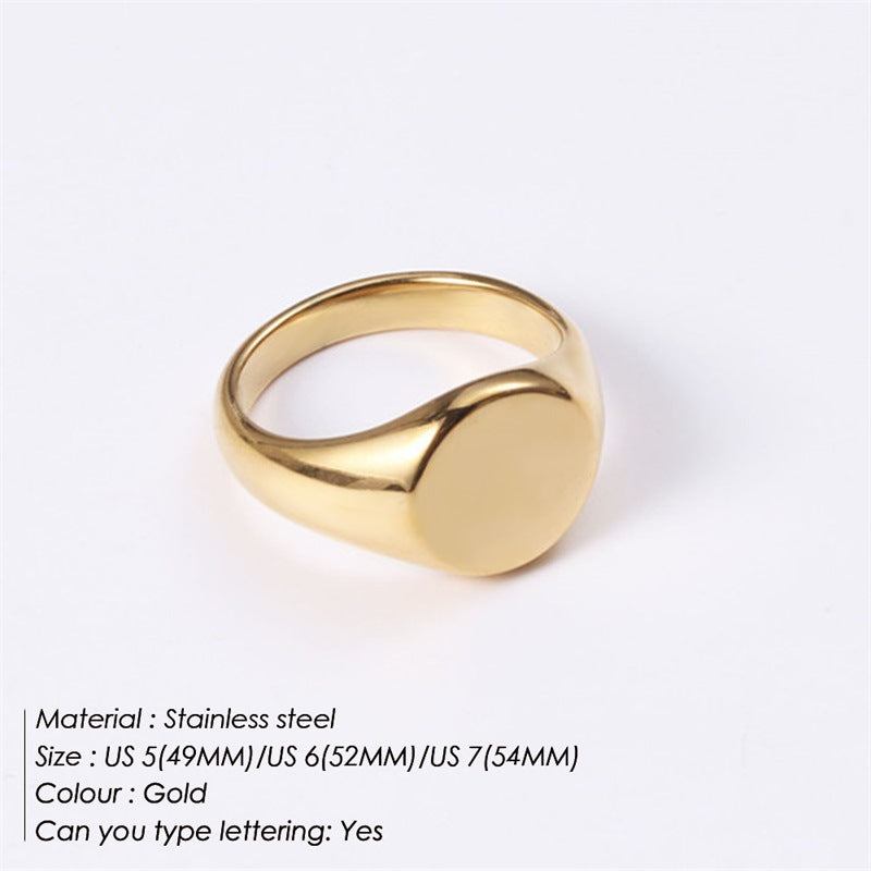 Lady Waves Stainless Steel Plating Women'S Rings