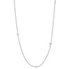 Simple Style Letter Sterling Silver Plating White Gold Plated Necklace