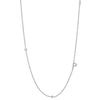 Simple Style Letter Sterling Silver Plating White Gold Plated Necklace