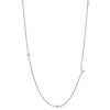 Simple Style Letter Sterling Silver Plating White Gold Plated Necklace