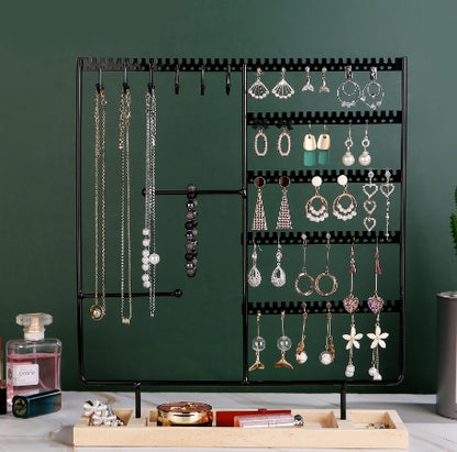 Glam Square Iron Jewelry Rack