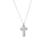 304 Stainless Steel White Gold Plated Gold Plated Elegant Luxurious Simple Style Inlay Cross Zircon Pendant Necklace