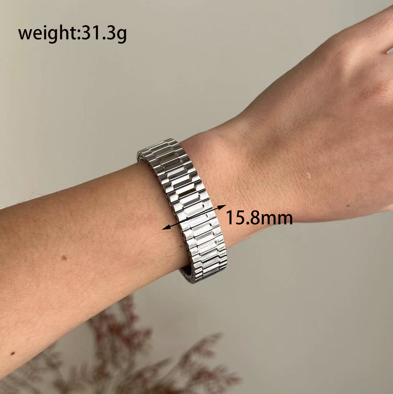 Stainless Steel Casual Solid Color Plating Bangle