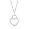 Simple Style Heart Shape Titanium Steel Inlay Resin Pendant Necklace