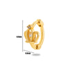 1 Piece Simple Style Classic Style Round Plating Inlay Copper Zircon 18k Gold Plated Ear Studs