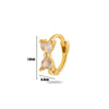 1 Piece Simple Style Classic Style Round Plating Inlay Copper Zircon 18k Gold Plated Ear Studs