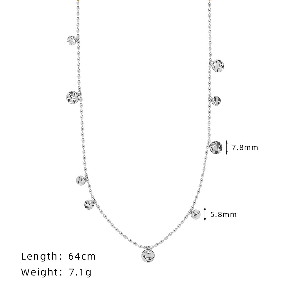 Ig Style Round Stainless Steel Necklace