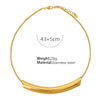 Elegant Glam Retro Circle Titanium Steel Plating 18k Gold Plated Choker