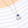 Simple Style Letter Heart Shape Titanium Steel Copper Plating Inlay Zircon Pendant Necklace