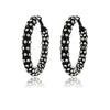 1 Pair Ig Style Circle Plating Inlay Iron Rhinestones Earrings