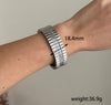 Stainless Steel Casual Solid Color Plating Bangle