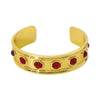 Classical Vintage Style Simple Style Round Alloy Inlay Resin Women's Wristband Bangle