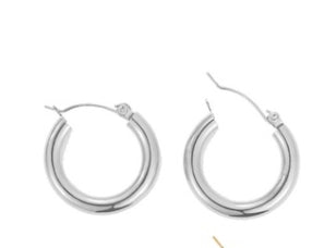 1 Pair Classic Style Solid Color Plating Stainless Steel Hoop Earrings Ear Studs