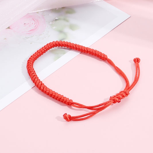 Simple Style Geometric Synthetic Fibre Unisex Drawstring Bracelets