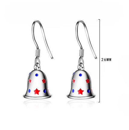 1 Pair Cute Christmas Tree Flower Snowman Epoxy Plating Inlay Copper Zircon Earrings