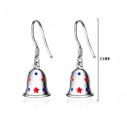 1 Pair Cute Christmas Tree Flower Snowman Epoxy Plating Inlay Copper Zircon Earrings