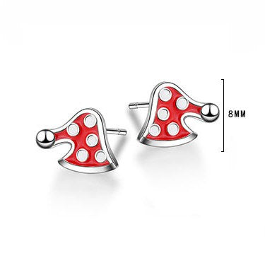 1 Pair Cute Christmas Tree Flower Snowman Epoxy Plating Inlay Copper Zircon Earrings