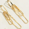 1 Pair Vintage Style Simple Style Geometric Copper Pearl 14k Gold Plated Drop Earrings Ear Cuffs